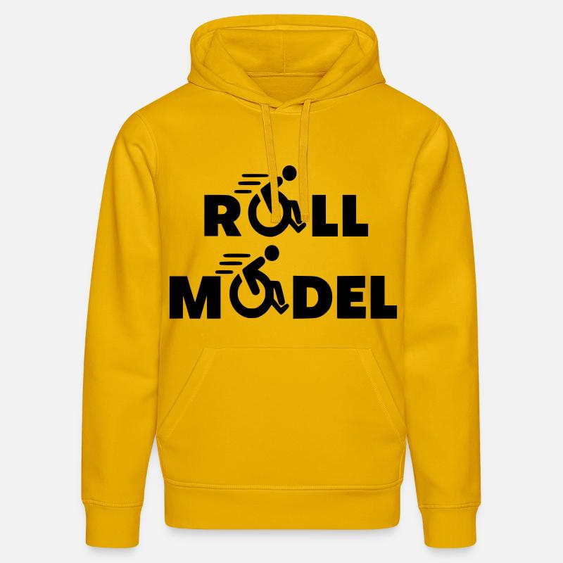 Jeder Rollstuhlfahrer ist ein Vorbild * - Stanley/Stella Unisex Bio-Hoodie DRUMMER  - Spektralgelb
