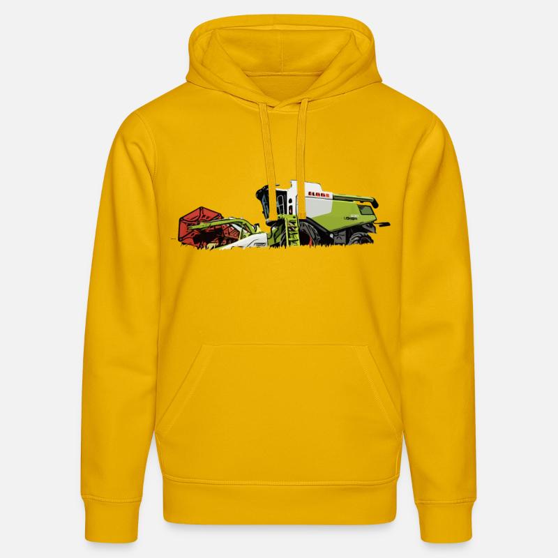 Moissonneuse-batteuse 630 - Sweat à capuche bio DRUMMER Stanley/Stella Unisexe - jaune spectre