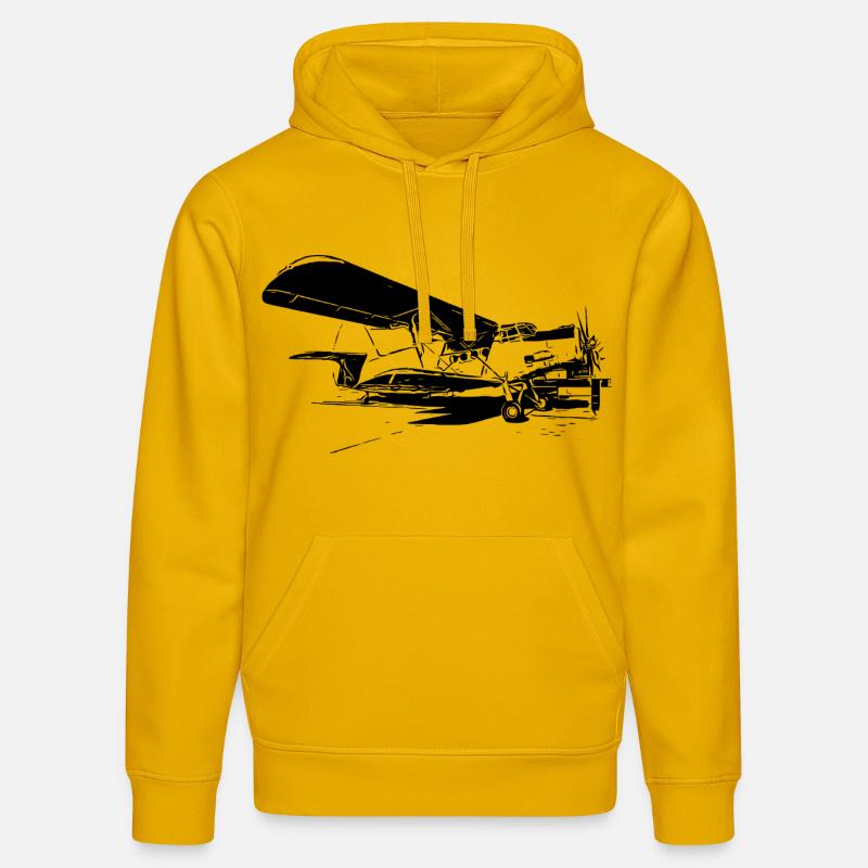 Puissance du géant du ciel - Sweat à capuche bio DRUMMER Stanley/Stella Unisexe - jaune spectre