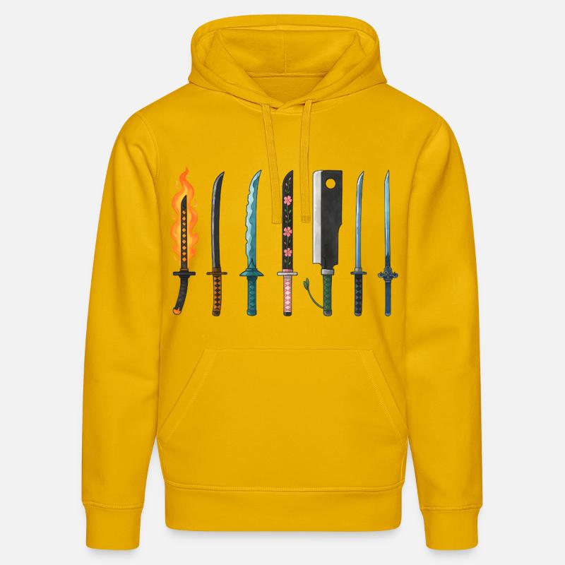 Conception de la collection d’épées d’anime - Sweat à capuche bio DRUMMER Stanley/Stella Unisexe - jaune spectre