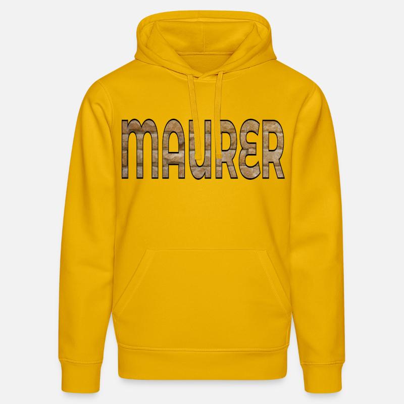 BRIQUES DE CONSTRUCTION DE MAÇONS - Sweat à capuche bio DRUMMER Stanley/Stella Unisexe - jaune spectre