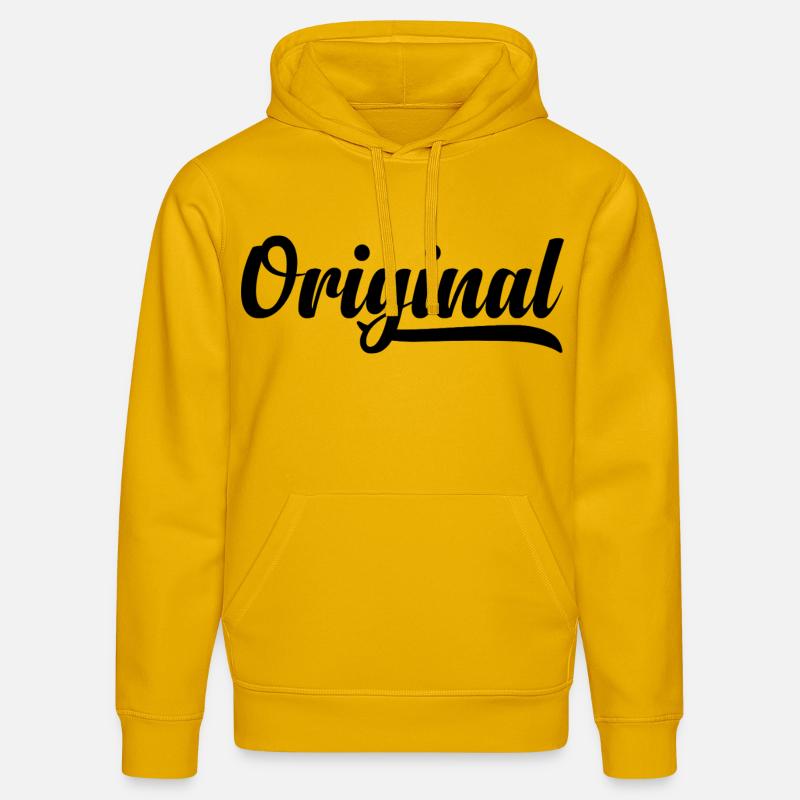 Langue source - Sweat à capuche bio DRUMMER Stanley/Stella Unisexe - jaune spectre