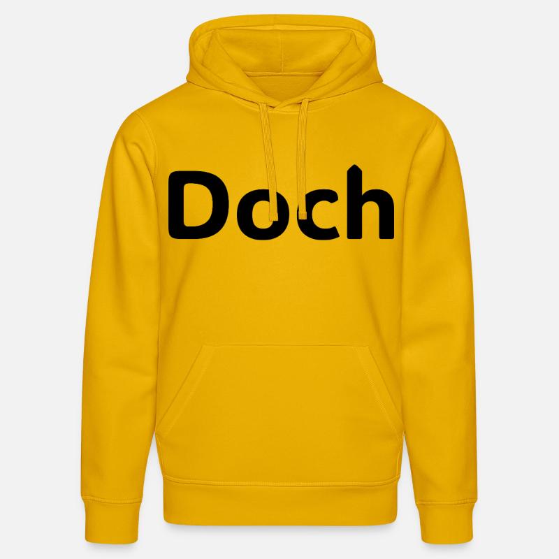 Doch – Deutscher Statement Spruch - Sweat à capuche bio DRUMMER Stanley/Stella Unisexe - jaune spectre