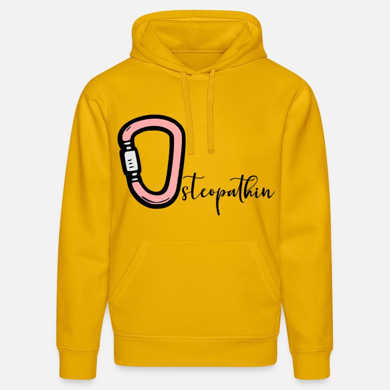 Ostéopathie Ostéopathe - Sweat à capuche bio DRUMMER Stanley/Stella Unisexe - jaune spectre