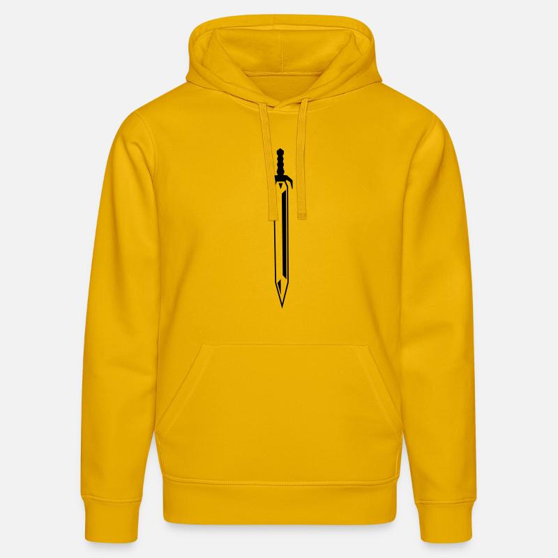 sword - Sweat à capuche bio DRUMMER Stanley/Stella Unisexe - jaune spectre