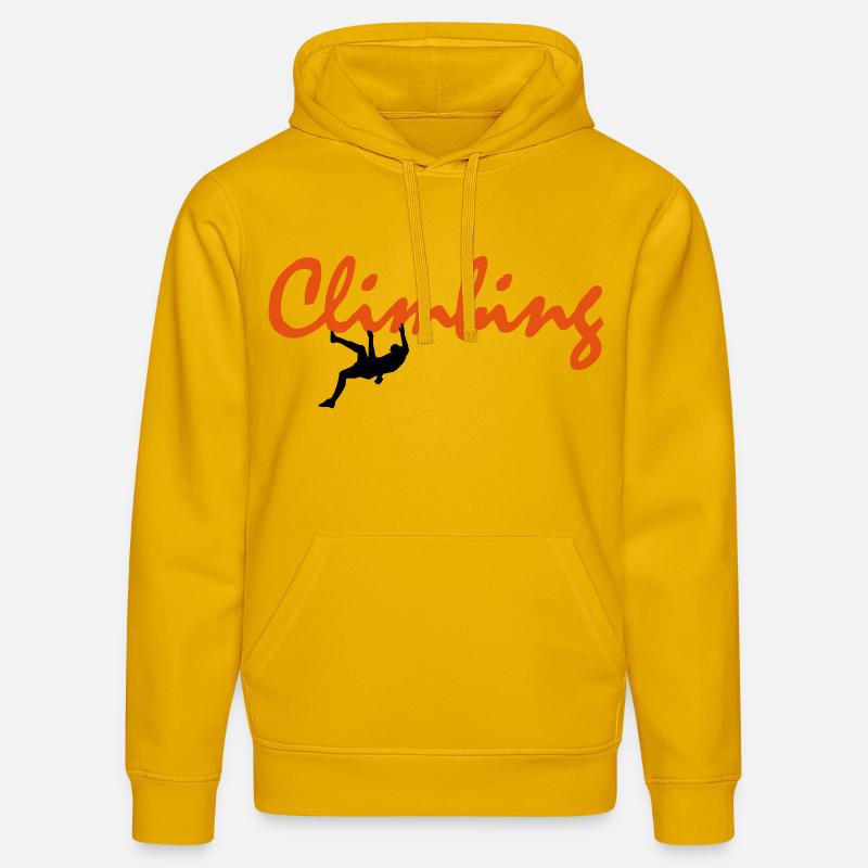 Climbing - Sweat à capuche bio DRUMMER Stanley/Stella Unisexe - jaune spectre