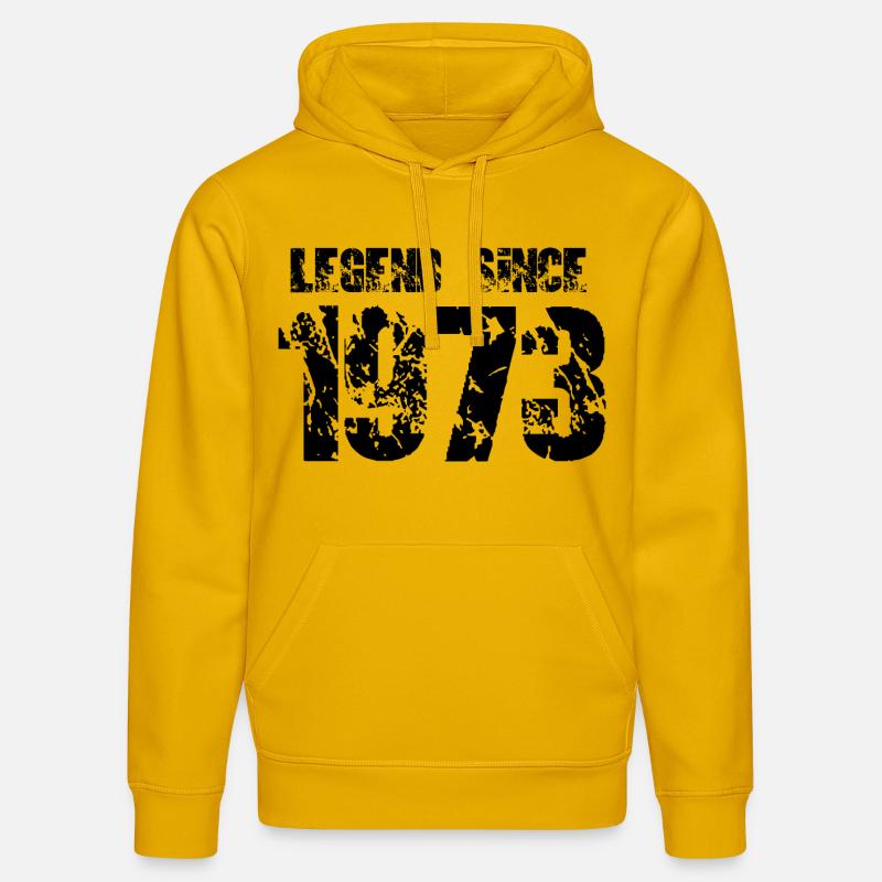 Légende depuis 1973 - Sweat à capuche bio DRUMMER Stanley/Stella Unisexe - jaune spectre