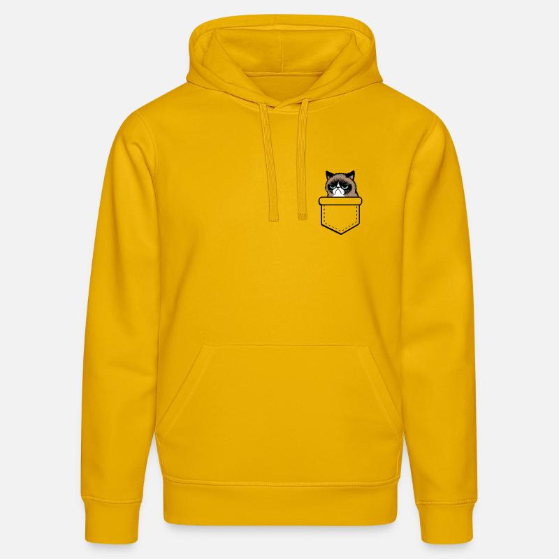 grumpy  - Sweat à capuche bio DRUMMER Stanley/Stella Unisexe - jaune spectre