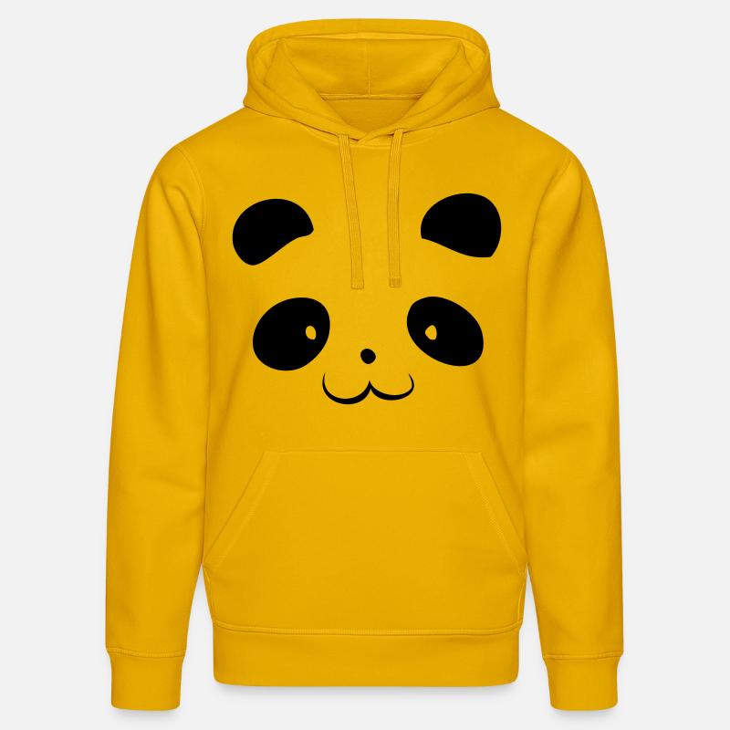 Panda Head - Sweat à capuche bio DRUMMER Stanley/Stella Unisexe - jaune spectre