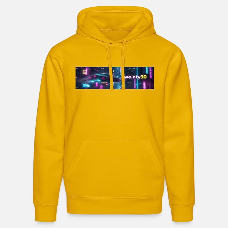 Conception de l’ouverture - Sweat à capuche bio DRUMMER Stanley/Stella Unisexe - jaune spectre