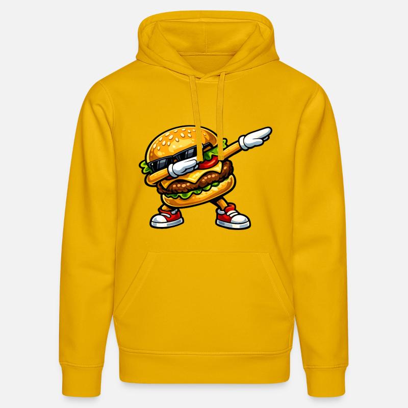 Dab Hamburger - Sweat à capuche bio DRUMMER Stanley/Stella Unisexe - jaune spectre