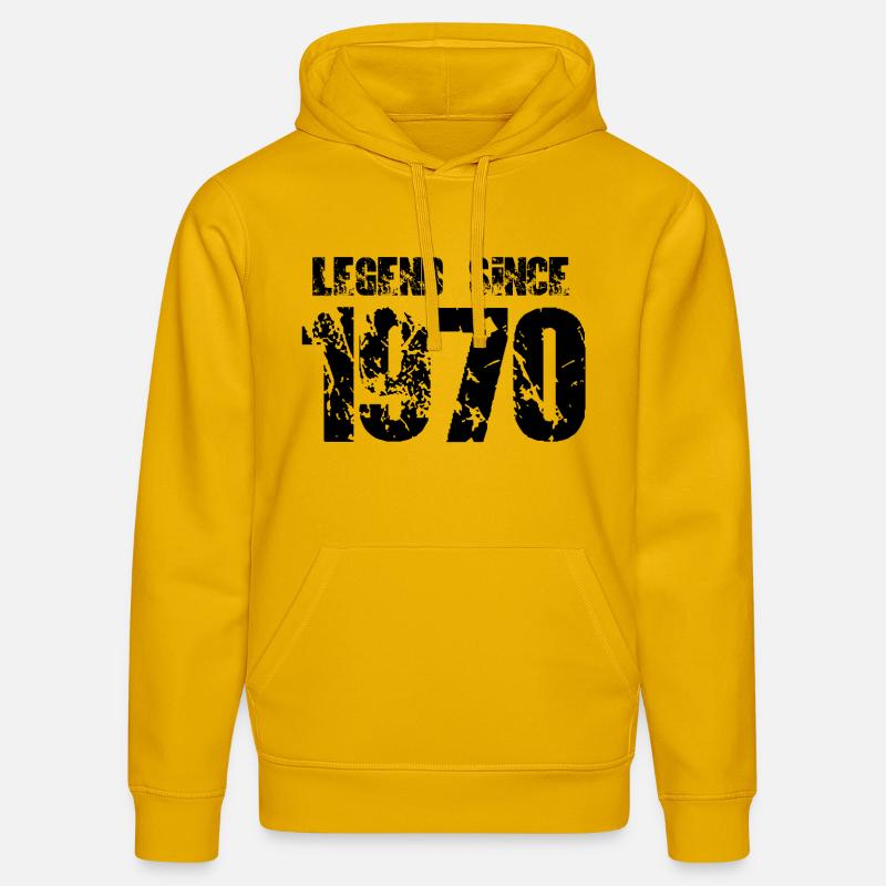 Légende depuis 1970 - Sweat à capuche bio DRUMMER Stanley/Stella Unisexe - jaune spectre