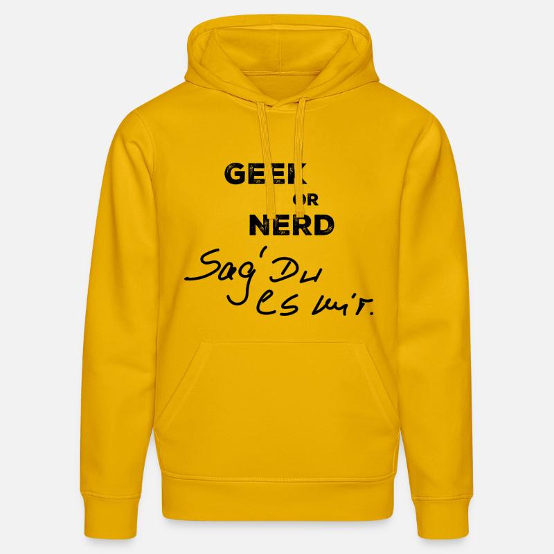 Geek oder Nerd - Stanley/Stella Unisex Bio-Hoodie DRUMMER  - Spektralgelb