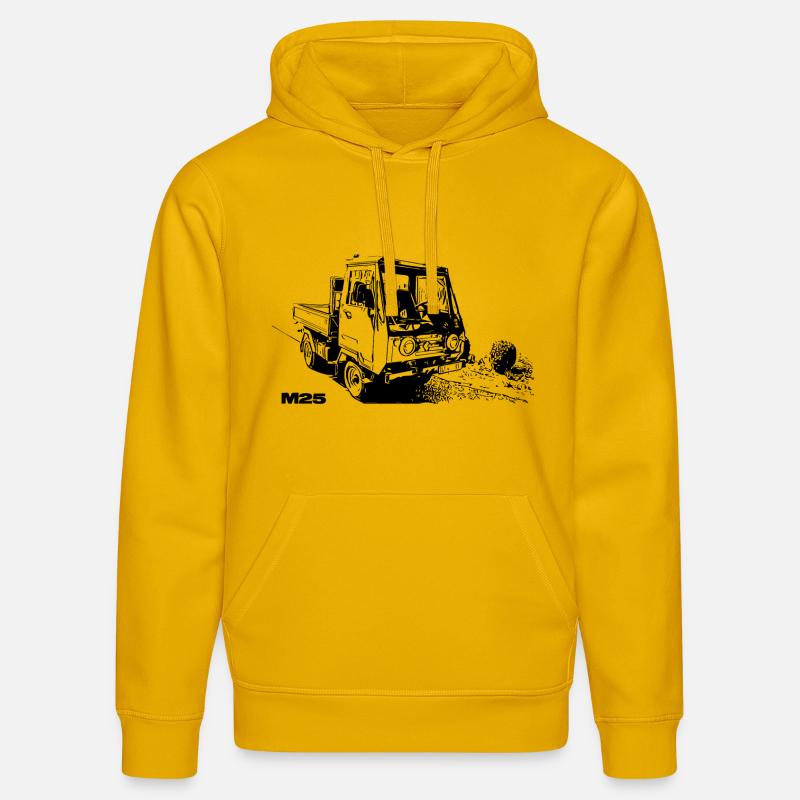 Multicar - Sweat à capuche bio DRUMMER Stanley/Stella Unisexe - jaune spectre