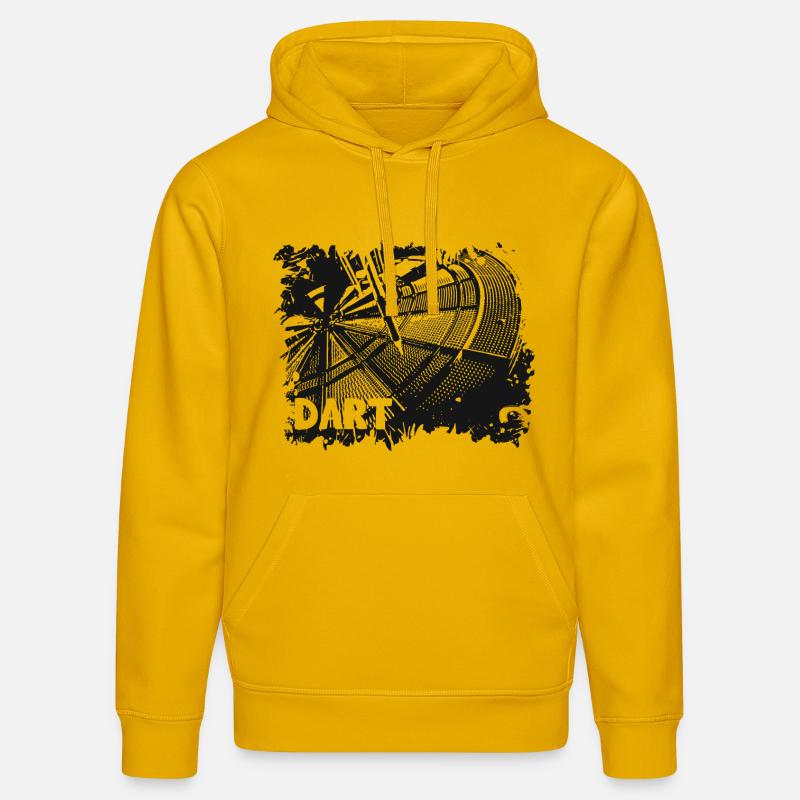 Jeu de fléchettes - Fléchettes - Fléchettes - Sweat à capuche bio DRUMMER Stanley/Stella Unisexe - jaune spectre