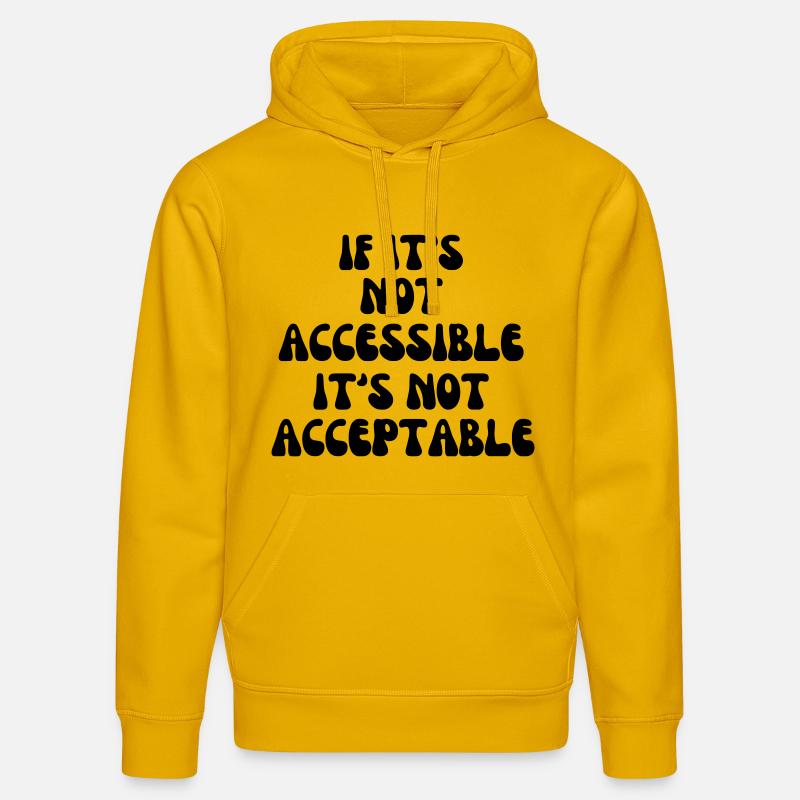 Non acceptable s’il n’est pas accessible* - Sweat à capuche bio DRUMMER Stanley/Stella Unisexe - jaune spectre