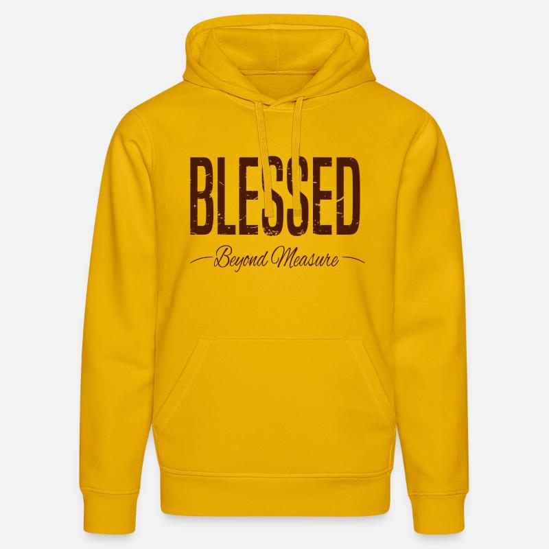 BÉNÉDICTION Beyond Measure grunge - Sweat à capuche bio DRUMMER Stanley/Stella Unisexe - jaune spectre
