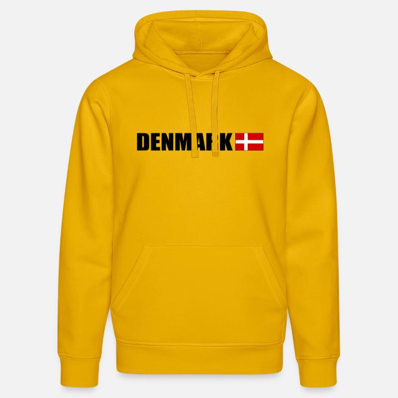 Danemark - Sweat à capuche bio DRUMMER Stanley/Stella Unisexe - jaune spectre