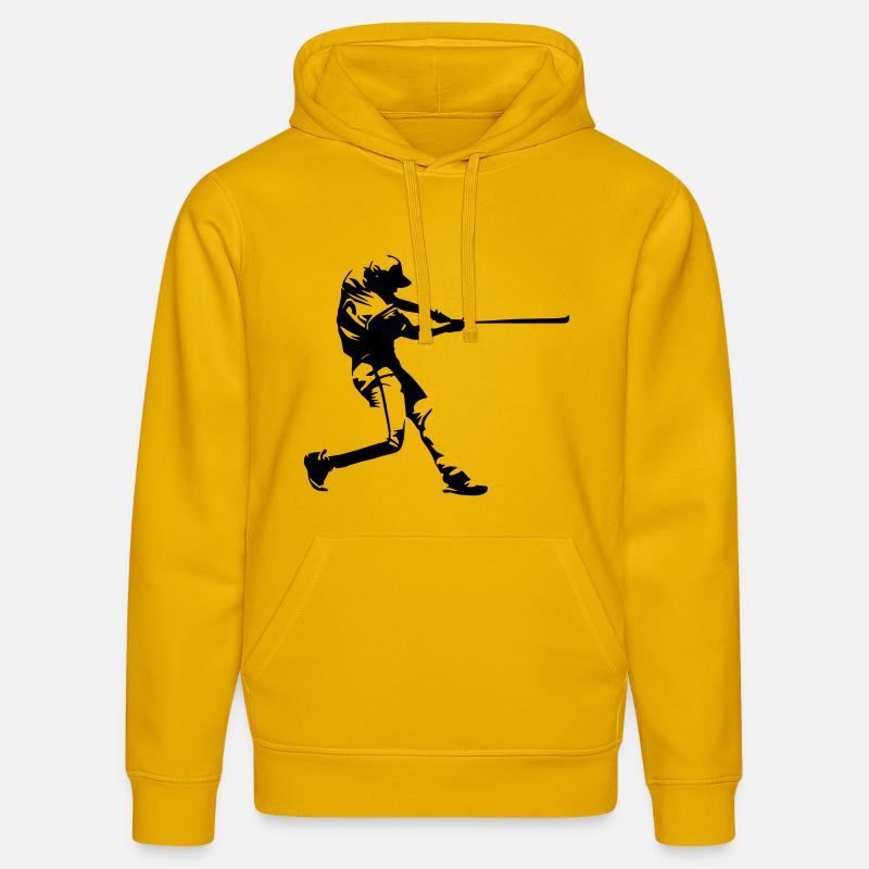 Conception de baseball - Sweat à capuche bio DRUMMER Stanley/Stella Unisexe - jaune spectre