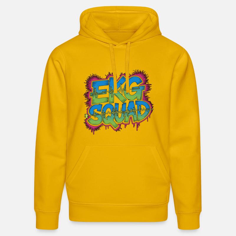 Cardiac Tech EKG Squad Pacemaker Technician - Stanley/Stella Unisex Bio-Hoodie DRUMMER  - Spektralgelb