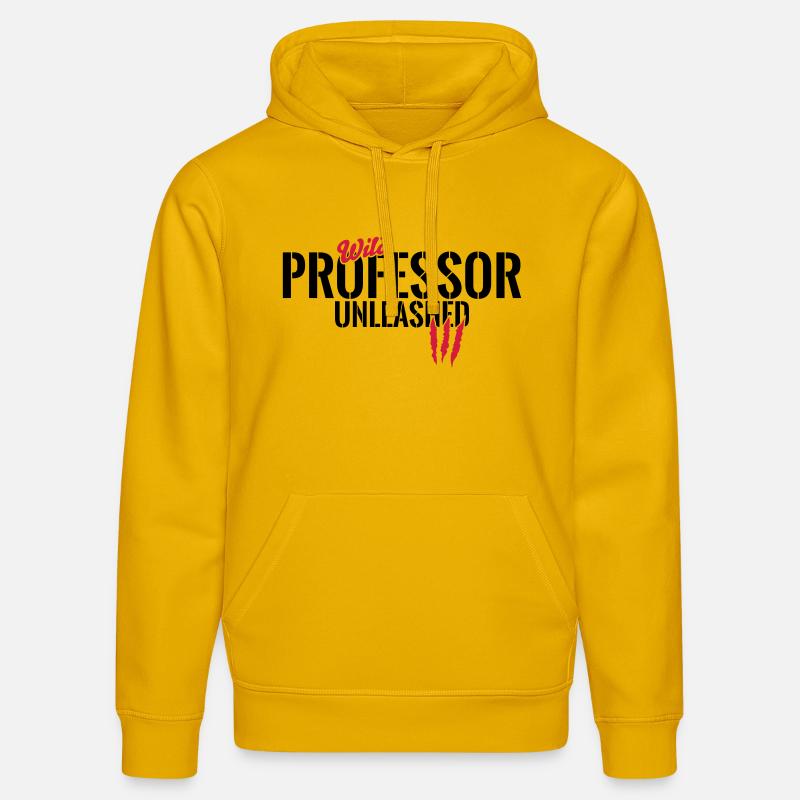 Professeur Wilder unleashed - Sweat à capuche bio DRUMMER Stanley/Stella Unisexe - jaune spectre