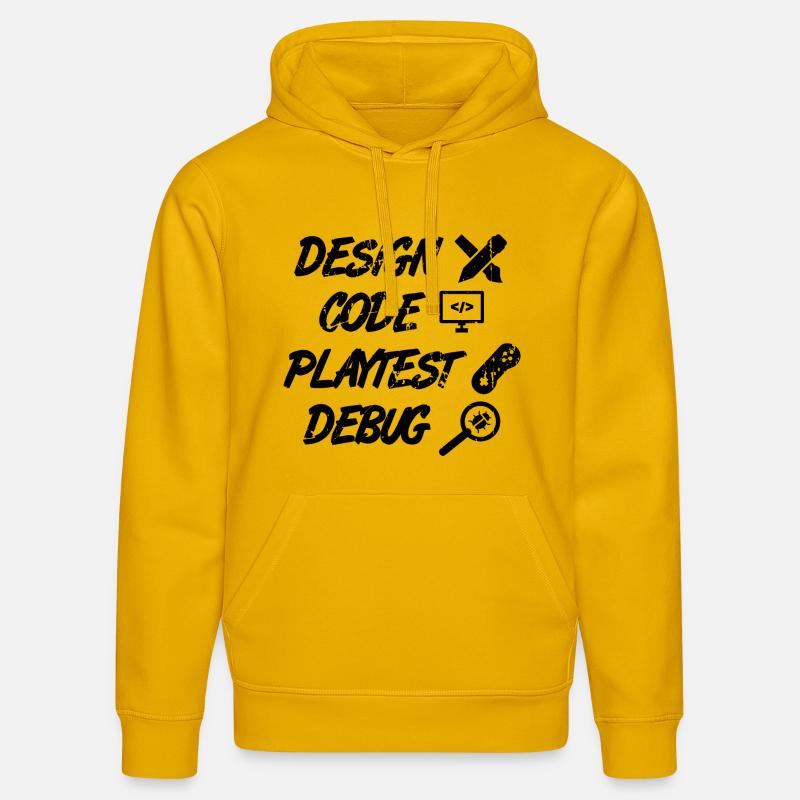 Design Code Playtest Debug - Stanley/Stella Unisex Bio-Hoodie DRUMMER  - Spektralgelb