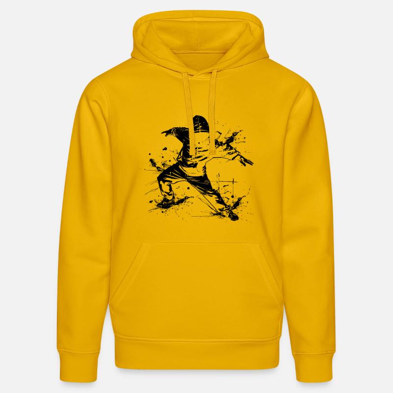 Breakdancer Graffiti - Sweat à capuche bio DRUMMER Stanley/Stella Unisexe - jaune spectre