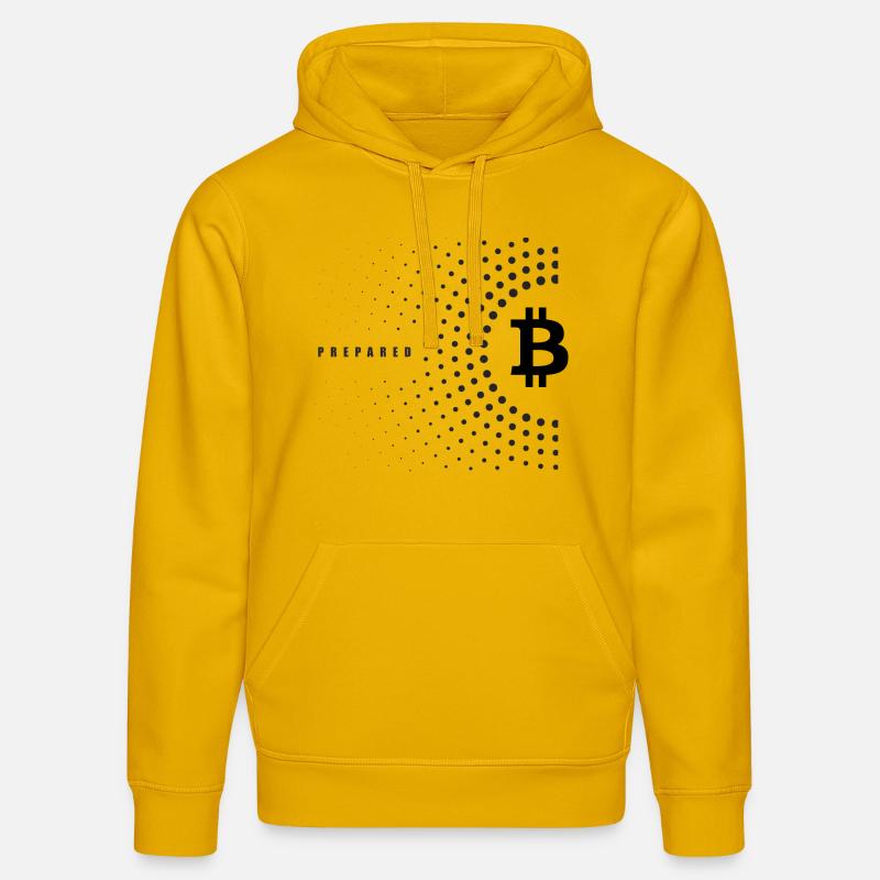 Bitcoin Prepared - Sweat à capuche bio DRUMMER Stanley/Stella Unisexe - jaune spectre