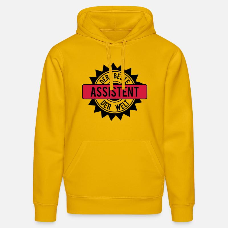 le meilleur assistant 2c - Sweat à capuche bio DRUMMER Stanley/Stella Unisexe - jaune spectre