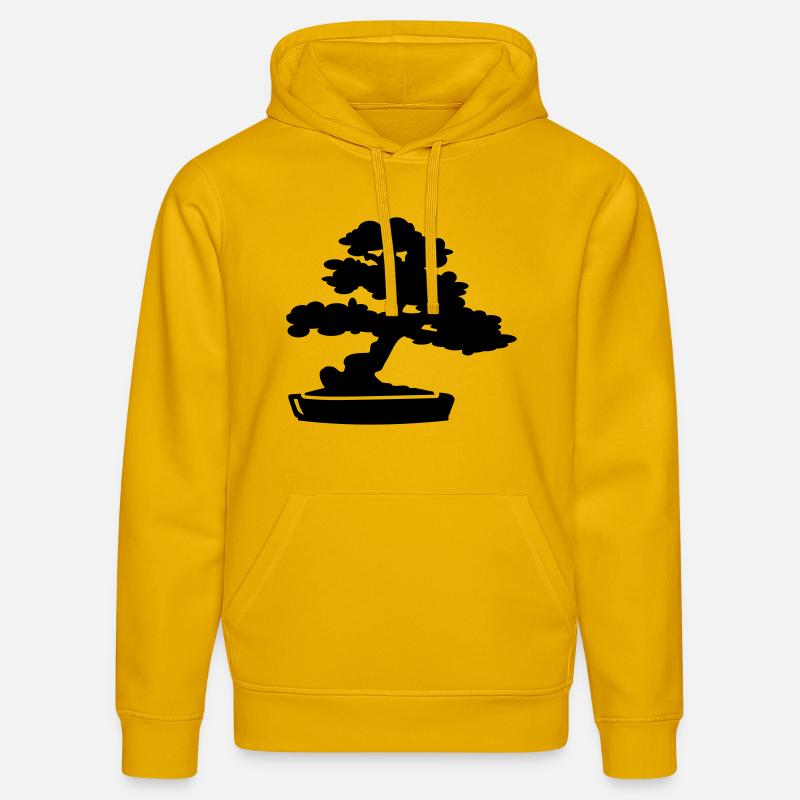 Bonsai Arbre - Sweat à capuche bio DRUMMER Stanley/Stella Unisexe - jaune spectre