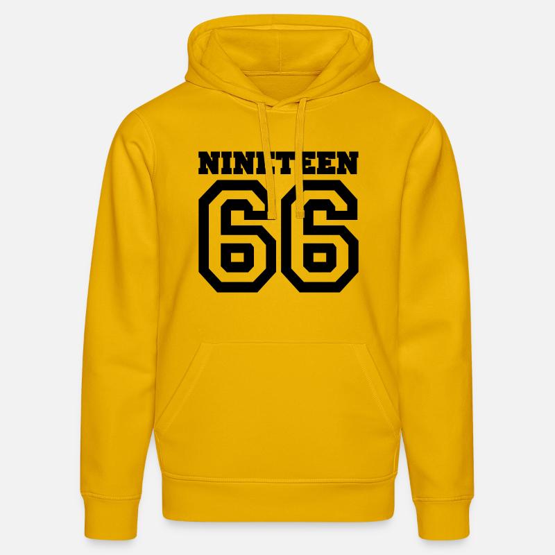 1966 - Sweat à capuche bio DRUMMER Stanley/Stella Unisexe - jaune spectre