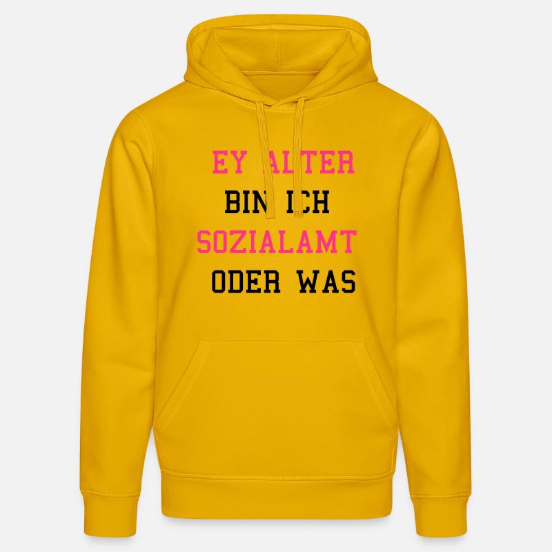Sozialamt oder Was - Stanley/Stella Unisex Bio-Hoodie DRUMMER  - Spektralgelb