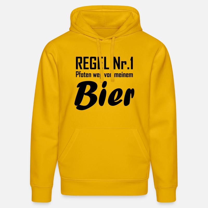 Regel Nr 1 bier - Stanley/Stella Unisex Bio-Hoodie DRUMMER  - Spektralgelb