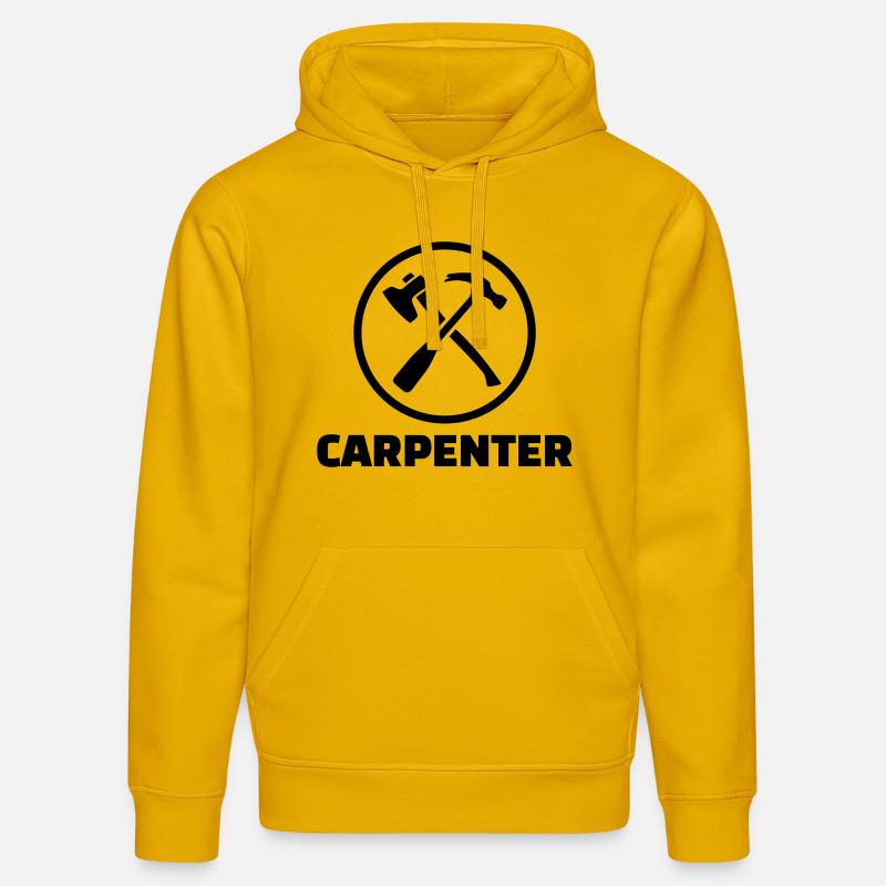 Charpentier - Sweat à capuche bio DRUMMER Stanley/Stella Unisexe - jaune spectre