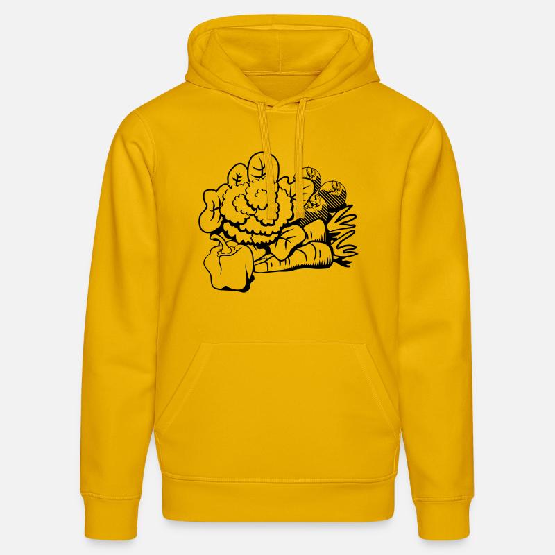 chou-fleur végétal - Sweat à capuche bio DRUMMER Stanley/Stella Unisexe - jaune spectre