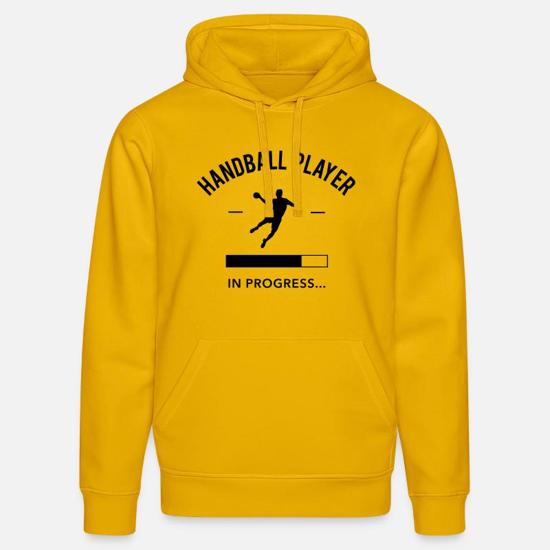Handball player loading - Stanley/Stella Unisex Bio-Hoodie DRUMMER  - Spektralgelb
