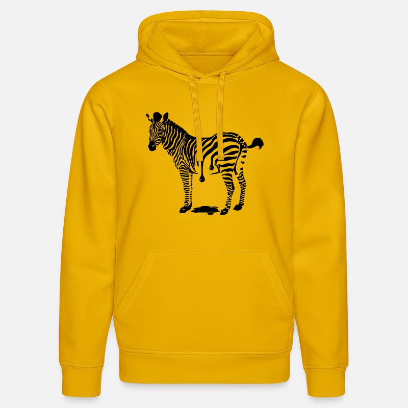 fraîchement peint - Sweat à capuche bio DRUMMER Stanley/Stella Unisexe - jaune spectre