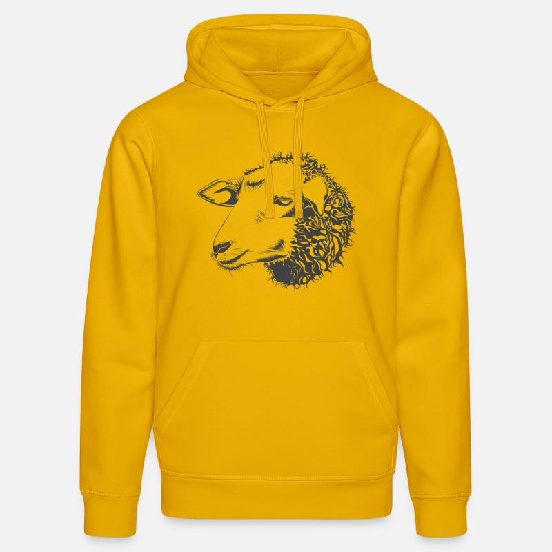 sheep110 - Sweat à capuche bio DRUMMER Stanley/Stella Unisexe - jaune spectre