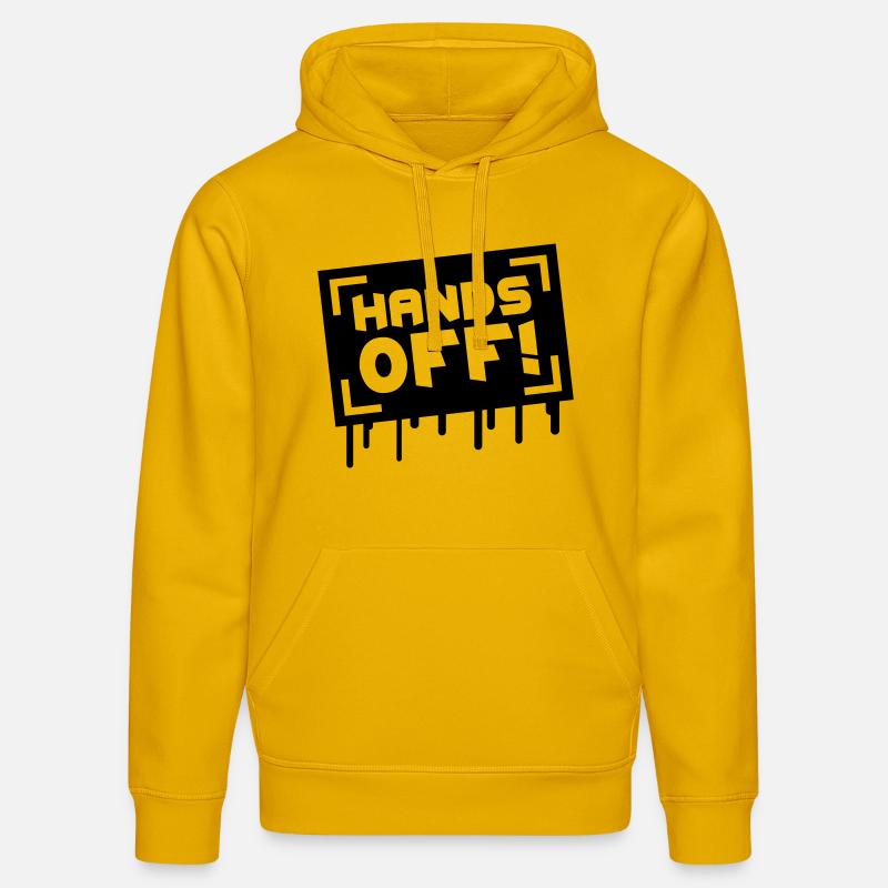 Hands Off Graffiti - Sweat à capuche bio DRUMMER Stanley/Stella Unisexe - jaune spectre
