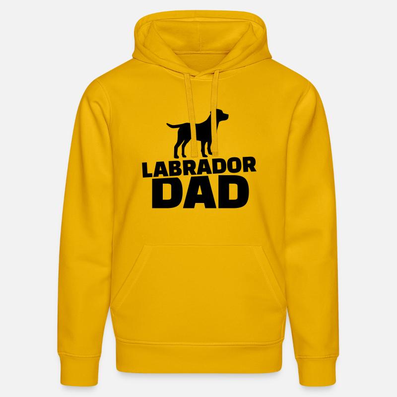 Labrador Dad - Sweat à capuche bio DRUMMER Stanley/Stella Unisexe - jaune spectre