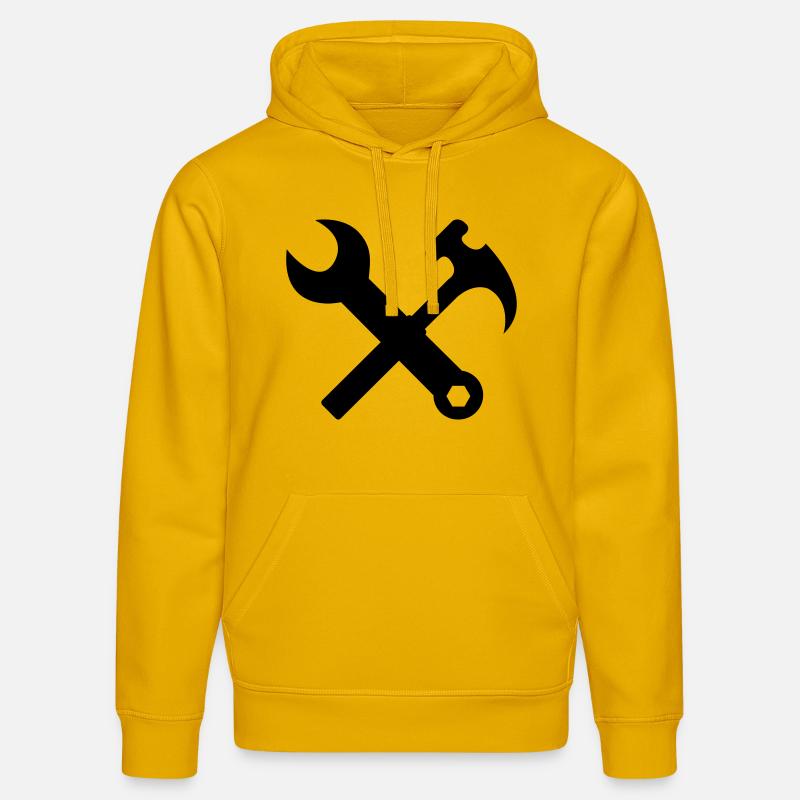 handwerker - Sweat à capuche bio DRUMMER Stanley/Stella Unisexe - jaune spectre