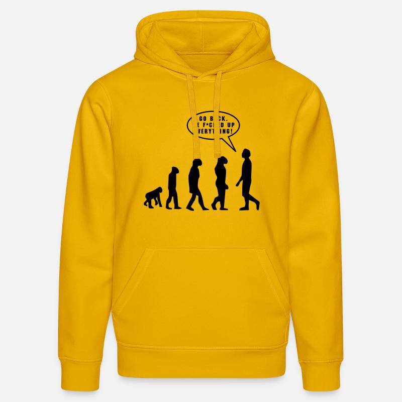 Evolution - Sweat à capuche bio DRUMMER Stanley/Stella Unisexe - jaune spectre