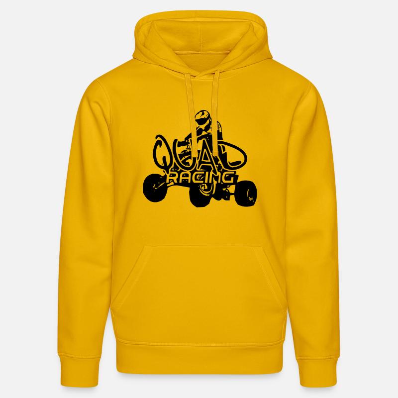 Quad3 - Sweat à capuche bio DRUMMER Stanley/Stella Unisexe - jaune spectre
