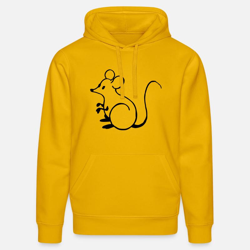 Souris - Sweat à capuche bio DRUMMER Stanley/Stella Unisexe - jaune spectre