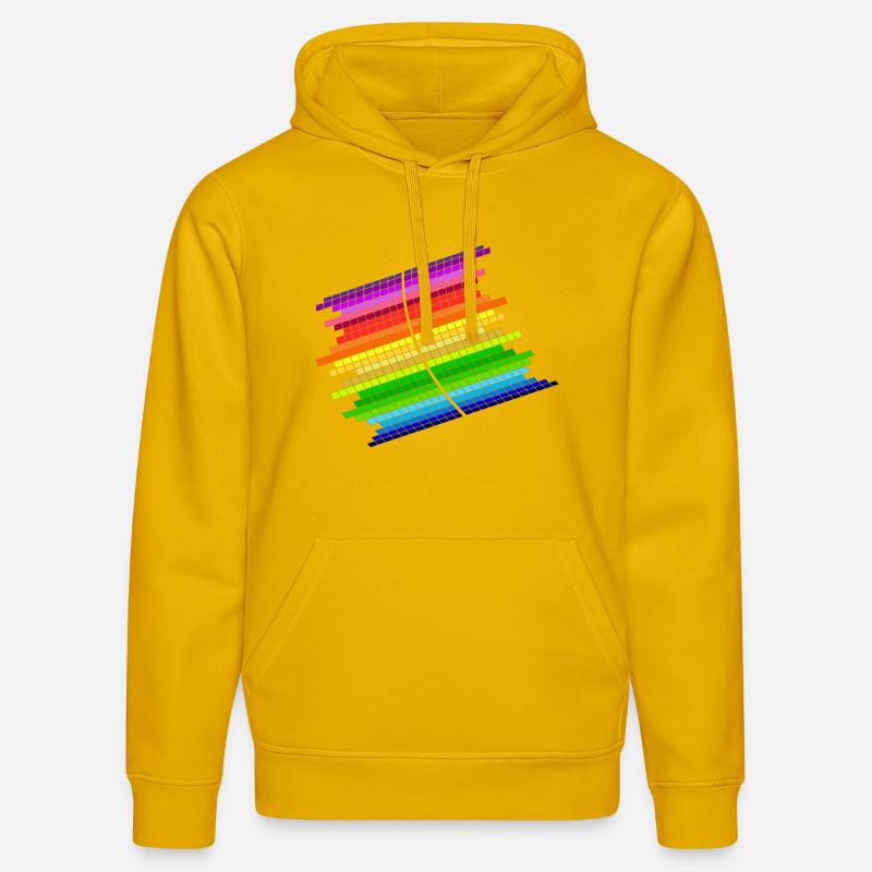 RainBow Equalizer - Sweat à capuche bio DRUMMER Stanley/Stella Unisexe - jaune spectre