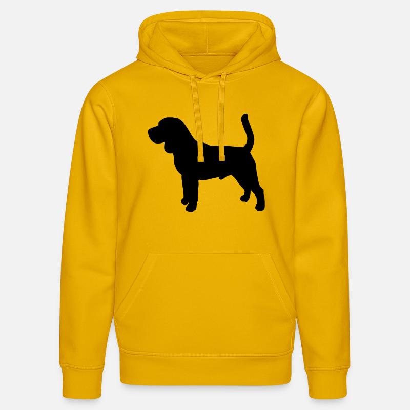 Debout Beagle - Sweat à capuche bio DRUMMER Stanley/Stella Unisexe - jaune spectre