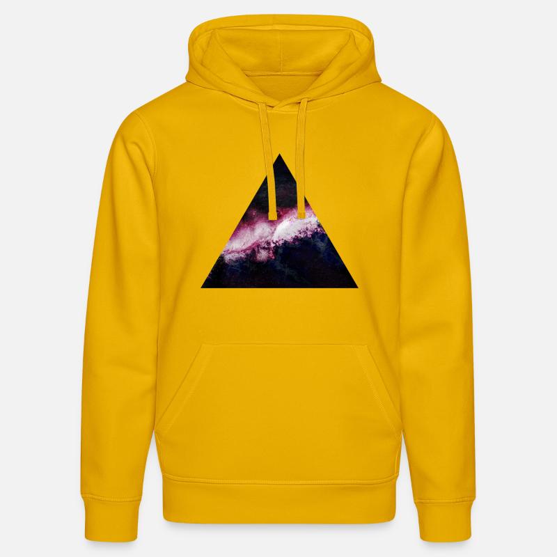 triangle galaxy galaxie du triangle - Sweat à capuche bio DRUMMER Stanley/Stella Unisexe - jaune spectre