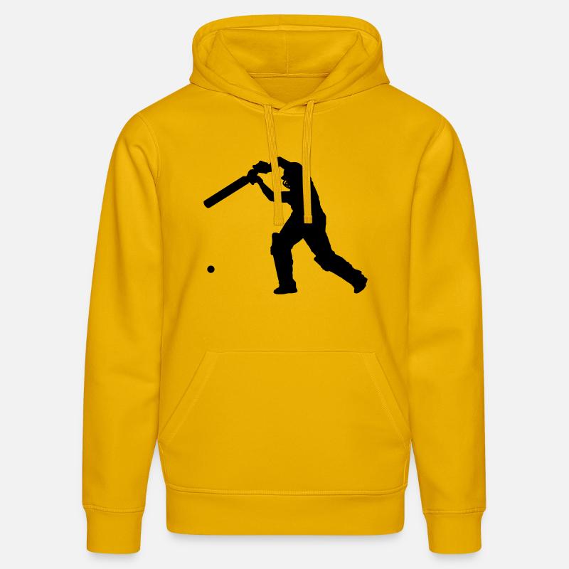Cricket Player 2 (Vector) - Stanley/Stella Unisex Bio-Hoodie DRUMMER  - Spektralgelb