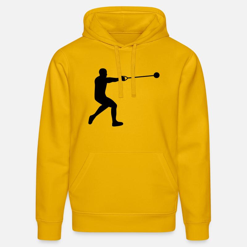 Lancer de marteau - Sweat à capuche bio DRUMMER Stanley/Stella Unisexe - jaune spectre