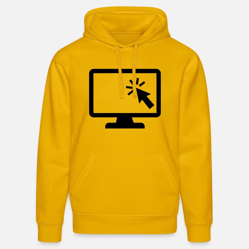 Ordinateur - Sweat à capuche bio DRUMMER Stanley/Stella Unisexe - jaune spectre